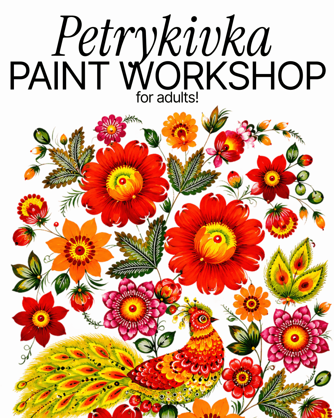 Petrykivka paint workshop for Adults